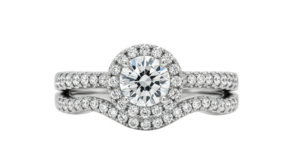 Obraz premium Isolated Diamond Ring Set