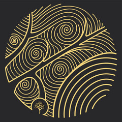 Celestial Golden Zodiac Constellations Deep Navy Blue Background Astronomical Star Signs Astrological Symbols Minimal Line Illustrations Luxury Wall Art Modern Home Decor Gold Print
