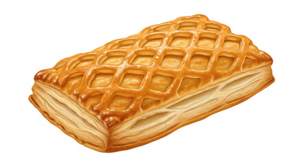Isolated Puff Pastry