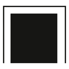 Obraz premium Abstract geometric shapes illustration design black vector