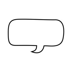 Fototapeta premium Speech bubble vector icon. Chat illustration sign. Message symbol. Text bubble logo.