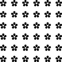 Fototapeta premium Floral Vector Pattern. Twocolor bright spring Flower Ornament for wallpaper wrapping paper background fabric Vector seamless pattern with decorative flowers - design element for web or print.