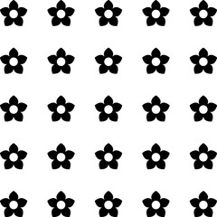 Fototapeta premium Floral Vector Pattern. Twocolor bright spring Flower Ornament for wallpaper wrapping paper background fabric Vector seamless pattern with decorative flowers - design element for web or print.