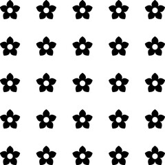 Fototapeta premium Floral Vector Pattern. Twocolor bright spring Flower Ornament for wallpaper wrapping paper background fabric Vector seamless pattern with decorative flowers - design element for web or print.
