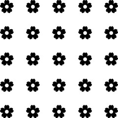 Floral Vector Pattern. Twocolor bright spring Flower Ornament for wallpaper wrapping paper background fabric Vector seamless pattern with decorative flowers - design element for web or print.