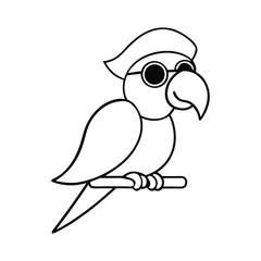 owl on branch coloring page