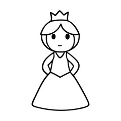 little girl coloring page