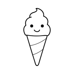 ice cream cone coloring page
