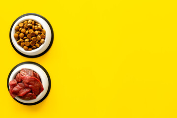 Natural and dry food for dogs and cats. Healthy pet food