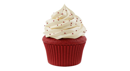Isolated Red Velvet Cupcake
