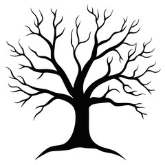 Obraz premium Tree silhouette art illustration illustrated vector