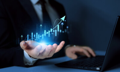 Business strategy development and growing growth plan.Financial management strategy for business growth.