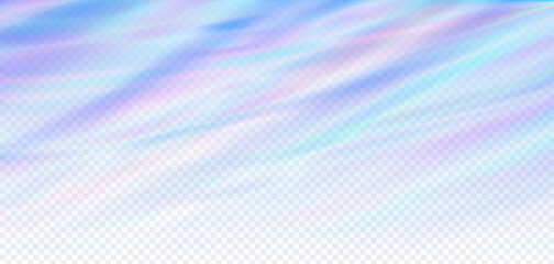 Abstract iridescent background with pastel tones and gradient hues, creating a gentle flow. Ideal for design projects needing soothing visuals. Vibrant transparent realistic vector concept.