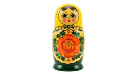 Isolated Matryoshka Doll
