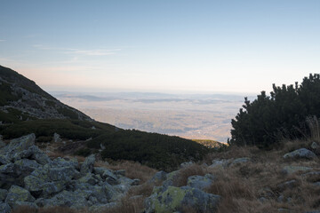 High mountain trail in the High Tatras, Pańszczyca Valley.