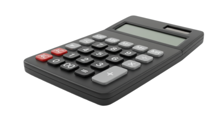 Isolated Black Calculator