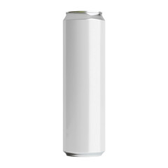 3D Drink Can Mockup Isolated on Transparent Background