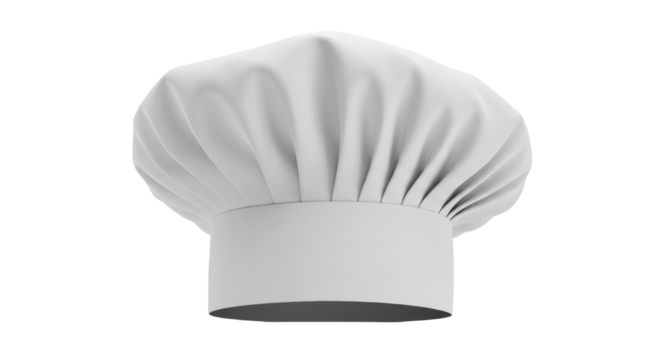 Isolated White Chef's Hat