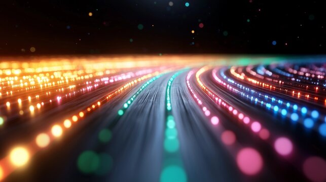 Glimmering networks of data, algorithms weave market tales. Light dances on digital threads, revealing unseen financial tides.