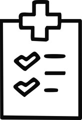 체크리스트 라인드로잉 아이콘(check list line drawing icon)