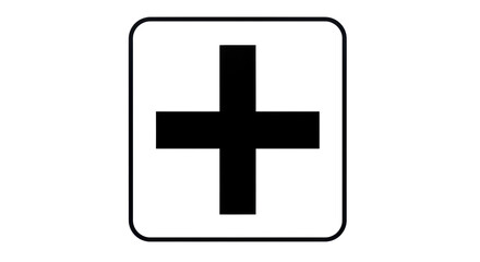 Fototapeta premium Isolated Plus Icon