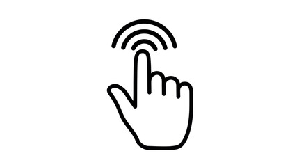 Isolated Finger Touch Icon