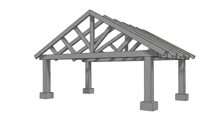Isolated Simple Roof Structure