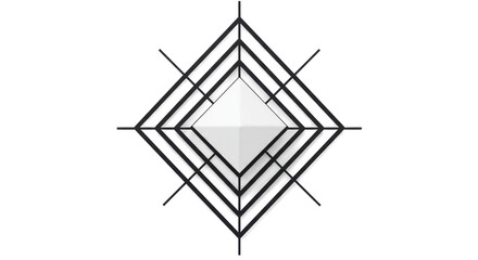 Isolated Abstract Geometric Shape