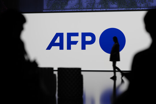 Guilherand-Granges, France - March 31, 2025. AFP: Global news agency founded in 1944, providing multimedia content in 6 languages.