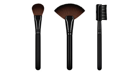 Isolated Makeup Brushes Set