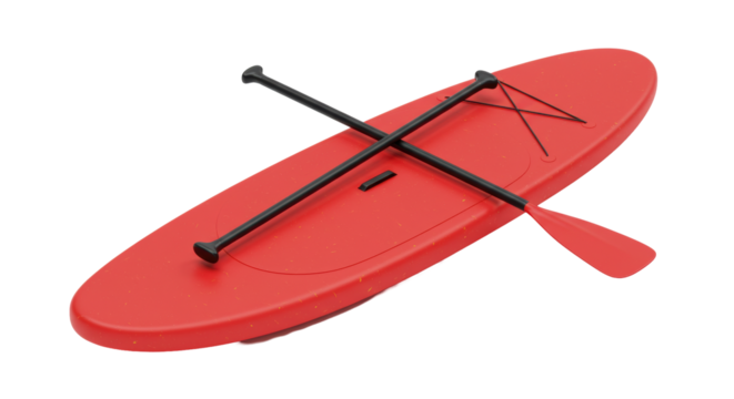 Isolated Paddle Board