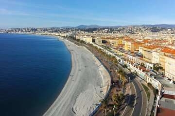 Fototapeta premium Panorama of city of Nice, France