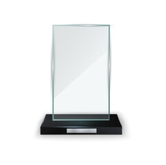 PNG award glasses trophy acrylic trophy prize crystal plaque plate clear realistic isolated celebration first grand transparent gift blank success event shiny competition place sport present