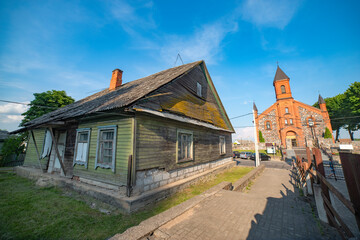 ancient city of Braslav on the lakes in Belarus.