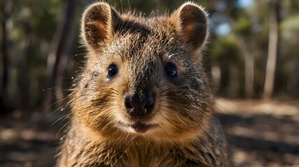 quokka close up portrait
