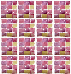 watercolor abstract, pattern, square, cube