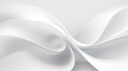 Fototapeta premium White Abstract Silk Ribbon Wave Background