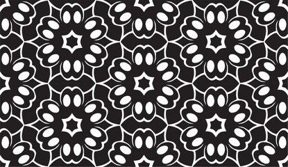 Seamless Black and White Motifs
