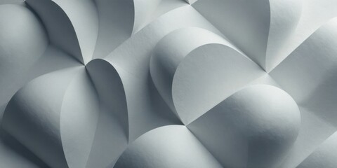Abstract Curvilinear Forms in Monochromatic Gray A Study of Light and Shadow on Textured Surfaces