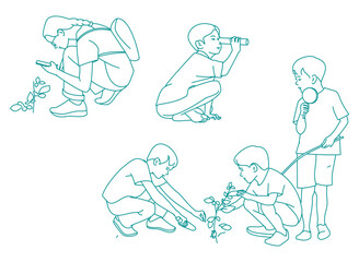  group of children playing in park