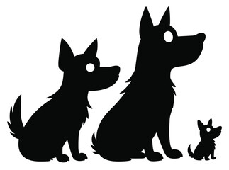 black and white cats