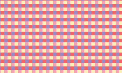 Pink, Red and Lilac Checkered Pattern, Simple Geometric Background