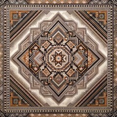 Obraz premium Patola Silk A double ikat fabric from Gujarat featuring intricat