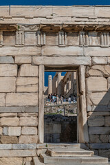 The Beulé Gate which gives access to the Acropolis of Athens, Greece