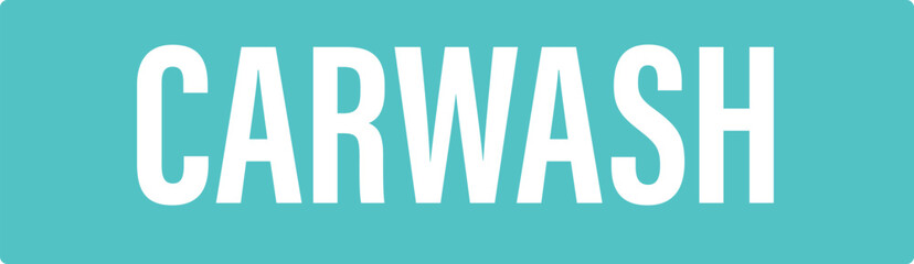 Carwash signboard with lettering vector illustration