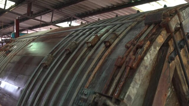 Tanning is used to change the protein in rawhide to make it more durable against weather and hot water. This is to keep the leather from rotting and to keep it soft and flexible for use