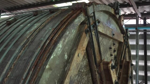 Tanning is used to change the protein in rawhide to make it more durable against weather and hot water. This is to keep the leather from rotting and to keep it soft and flexible for use