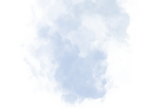 blue sky and fluffy cloud isolated on transparency background