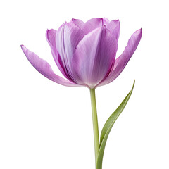 Naklejka premium Beautiful color tulip isolated on white