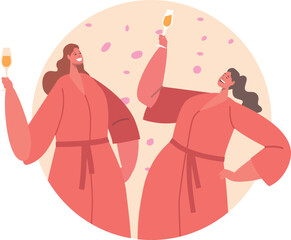 Girl friend dancing during bridal-shower